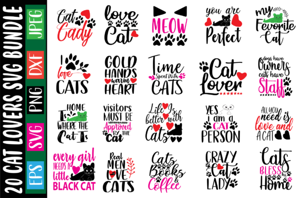 20 Cat Lovers Bundle