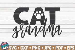 Cat Grandma Embroidery Design