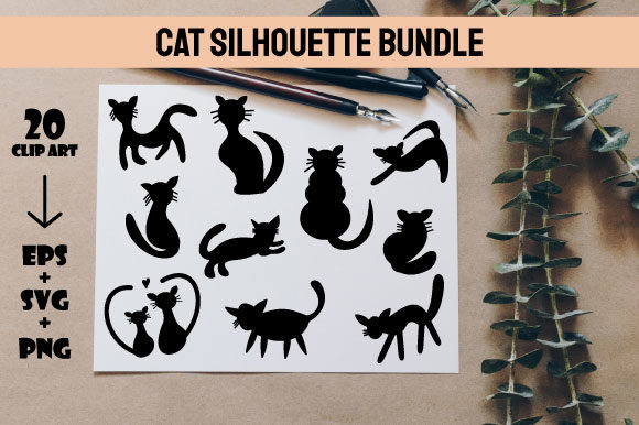 Cat Silhouette Bundle