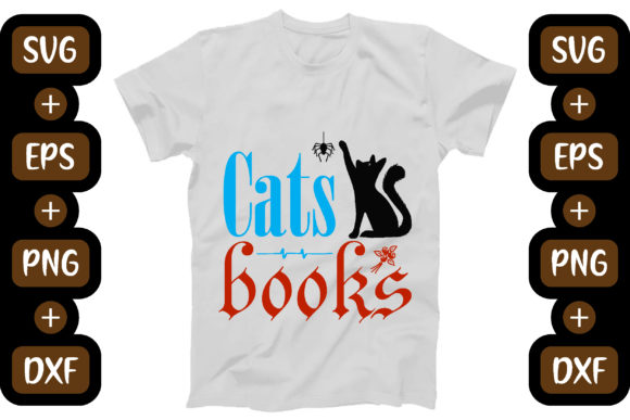 CAT SVG Design, Cats Books