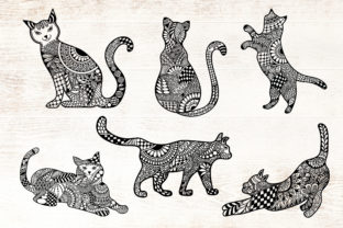 Cat Zentangle - Doodle Art Bundle