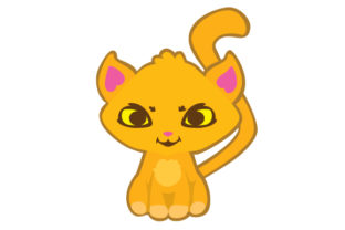 Evil Cat Embroidery Design