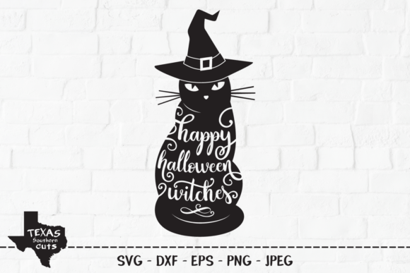 Happy Halloween Witches - Cat Design