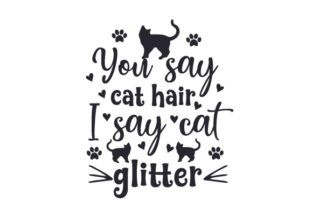 You Say Cat Hair, I Say Cat Glitter